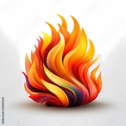 abstract fire ball By Generated AI