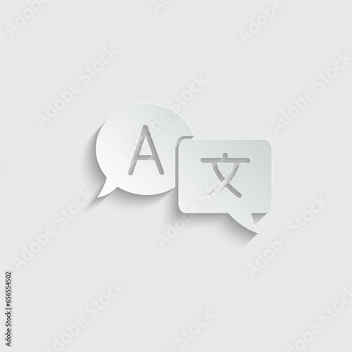 Language translation icon vector, change language icon 