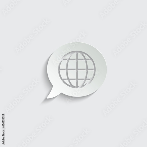 Language translation icon vector, change language icon 