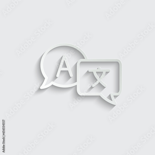 Language translation icon vector, change language icon 
