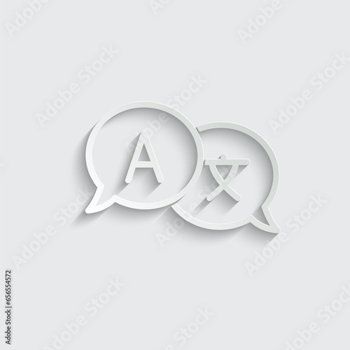 Language translation icon vector, change language icon 