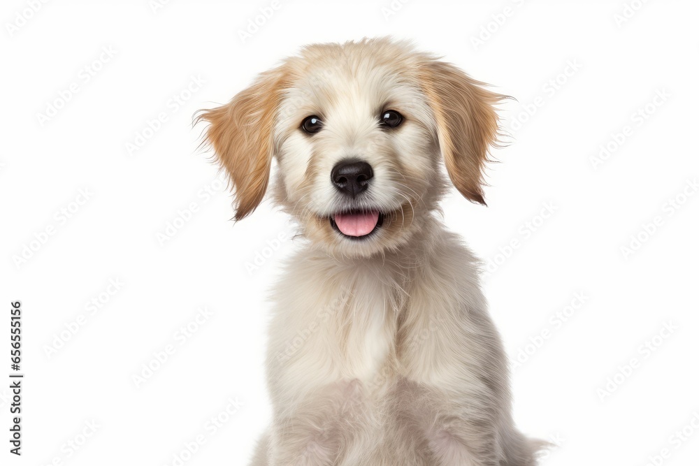 dog on white background, Generative AI dog on white background, Generative AI
