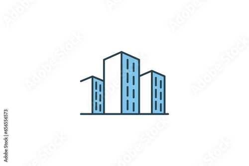 Building Icon. Icon related to Business. Suitable for web site design, app, UI, user interfaces. Flat line icon style. Simple vector design editable Free Download Building Icon. Icon related to Business. Suitable for web site design, app, UI, user interfaces. Flat line icon style. Simple vector design editable - GFXLoad