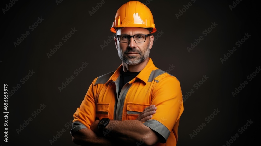 professional engineer on color background. professional engineer on color background.