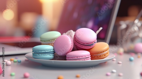 webpage create webpage for macarons.Generative AI