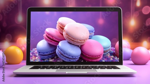 webpage create webpage for macarons.Generative AI