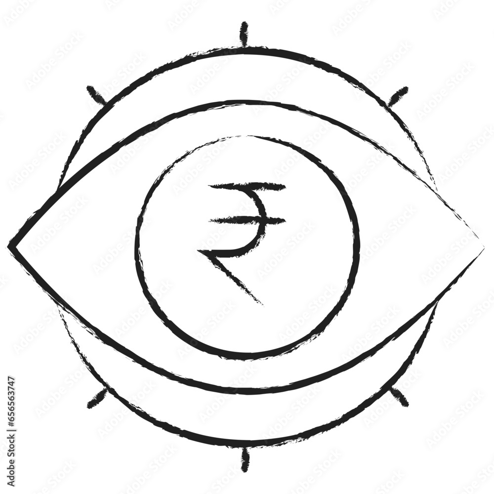 Hand drawn Rupees View icon Hand drawn Rupees View icon