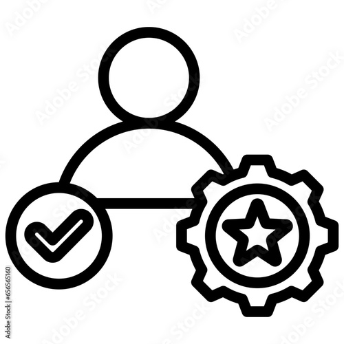 Ideal Profit Outline Icon