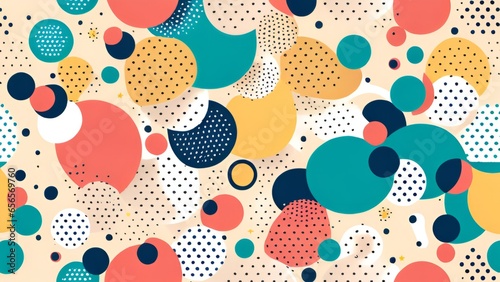 seamless dots pattern with dots