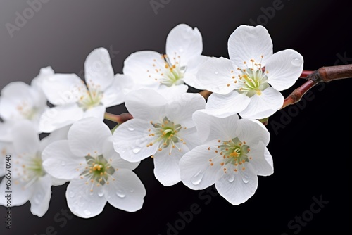 white cherry blossom, Generative AI