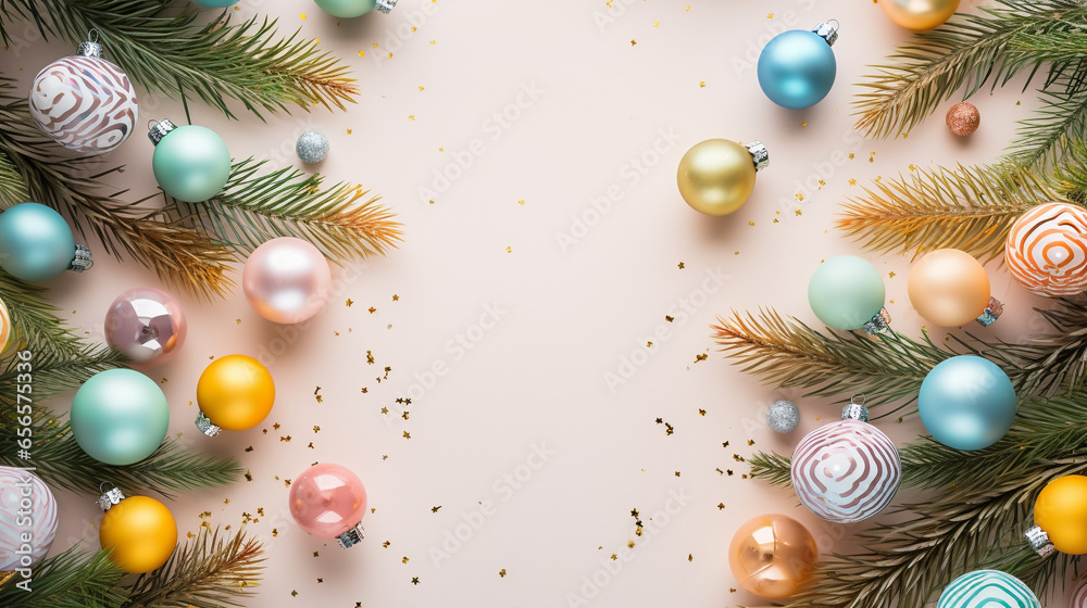 Creative layout made of Christmas Creative layout made of Christmas
