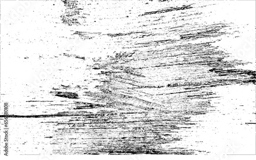 Dry Brush Strokes and Scratches Retro Grunge Background. Hand Drawn Old Scratched Seamless Pattern. Dirty Cracked Wall Texture. Concrete, Chalk Print Design Background. Vector Picture. Vector Art