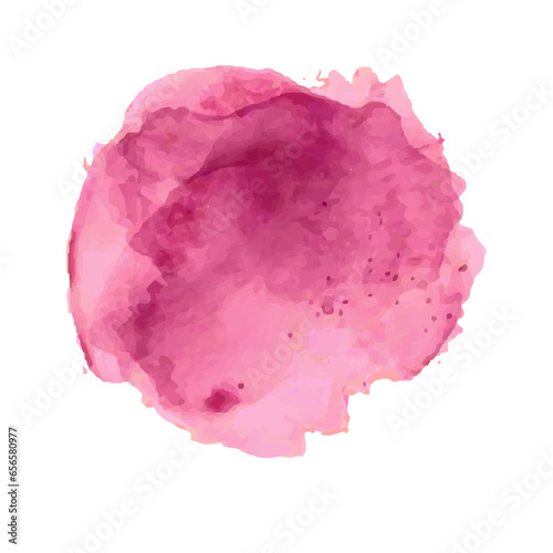 Pink crystal isolated on white
