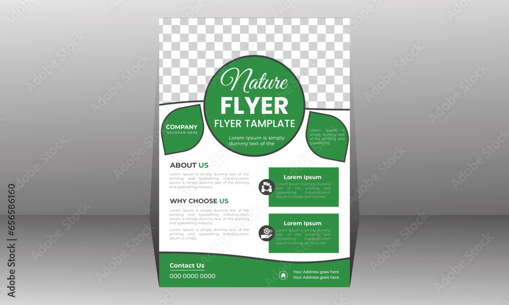 Green annual report brochure flyer design template. Leaflet cover presentation abstract background for business, magazines, posters, booklets, banners. Layout in A4 size. Green annual report brochure flyer design template. Leaflet cover presentation abstract background for business, magazines, posters, booklets, banners. Layout in A4 size.