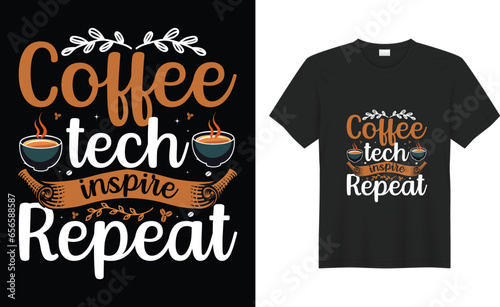 Coffee Typography, calligraphy, lettering, Hand drawing, poster, funny print Vector t-shirt design. Vintage, Good, best, hot, smell, love quote SVG cut files. Drink, text, black, slogan, inspirational