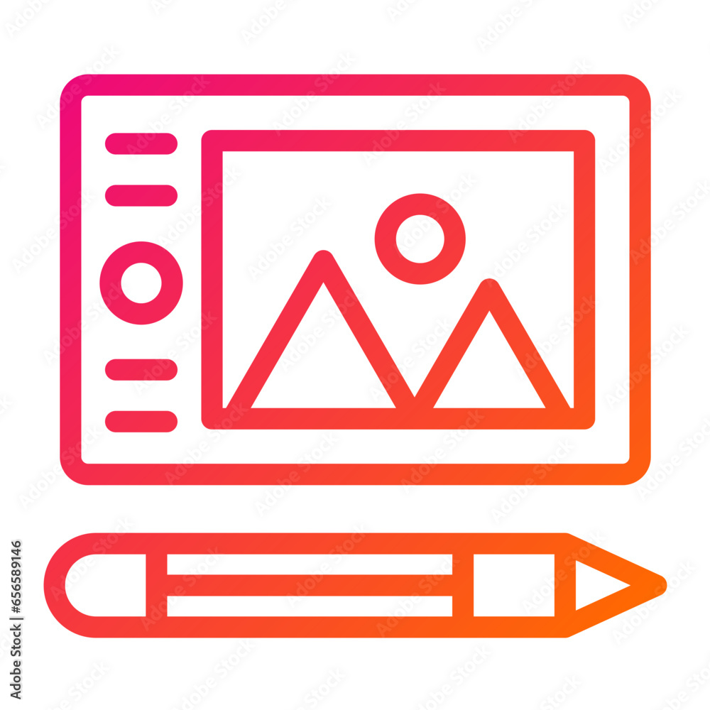Graphic tablet Vector Icon Design Illustration Graphic tablet Vector Icon Design Illustration