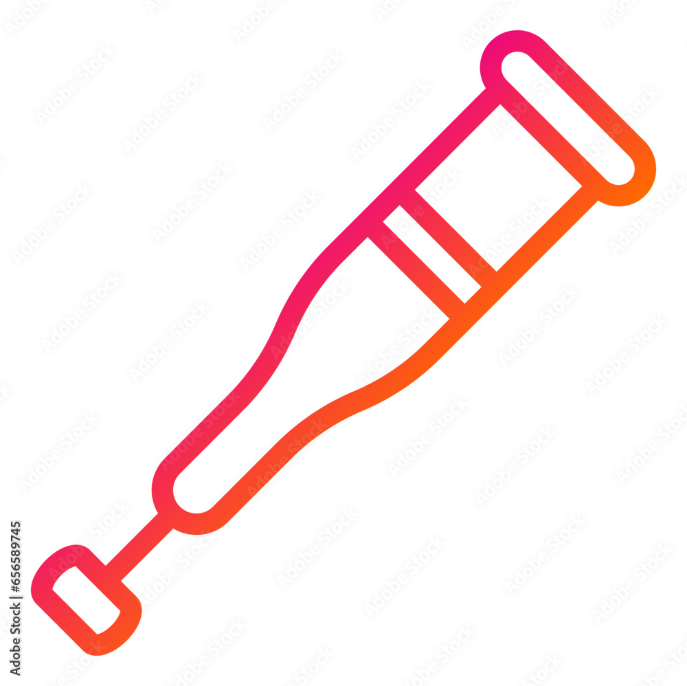 Crutches Vector Icon Design Illustration Crutches Vector Icon Design Illustration