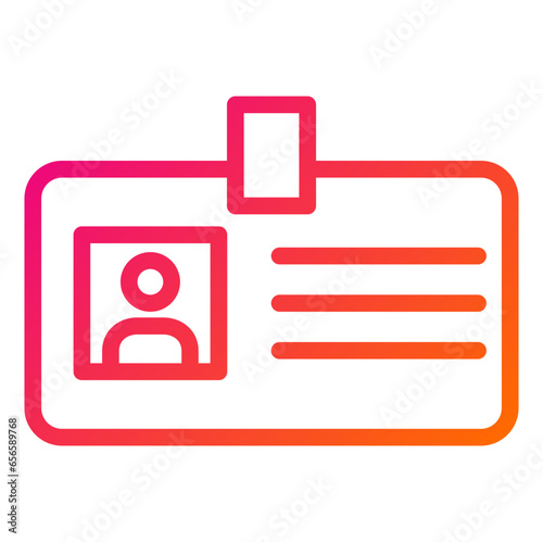 Identification Vector Icon Design Illustration