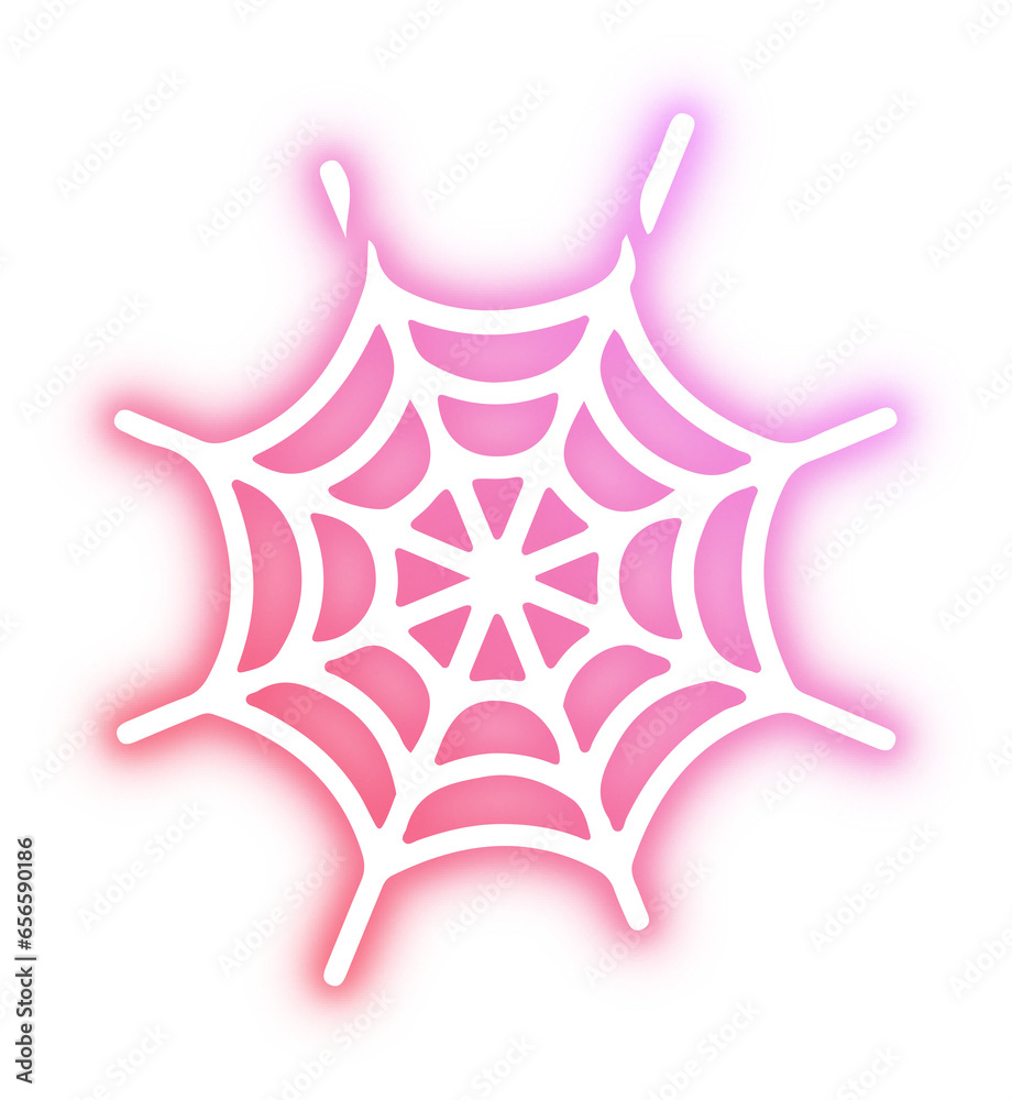 Set of Halloween neon