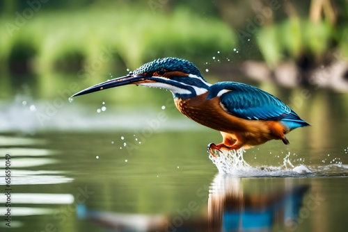 kingfisher on the water © Amelia Alex