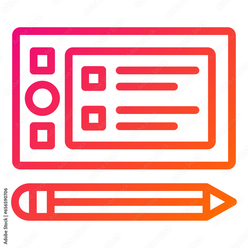 Graphic Tablet Vector Icon Design Illustration Graphic Tablet Vector Icon Design Illustration