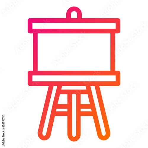 Easel Vector Icon Design Illustration