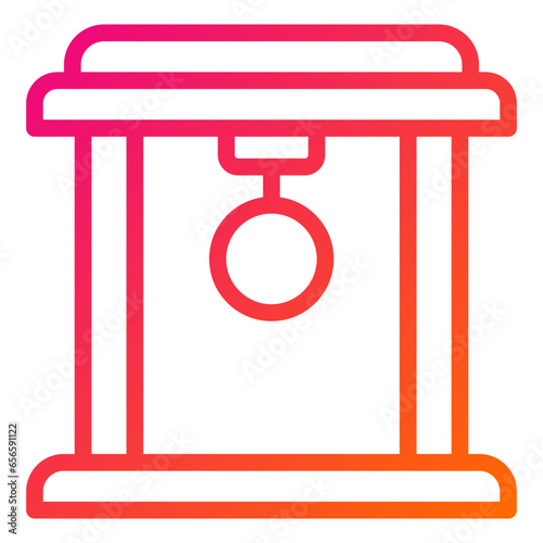 Torii Gate Vector Icon Design Illustration