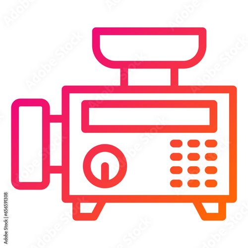Meat Grinder Vector Icon Design Illustration