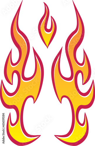 Vector Flames for Hot Rods
