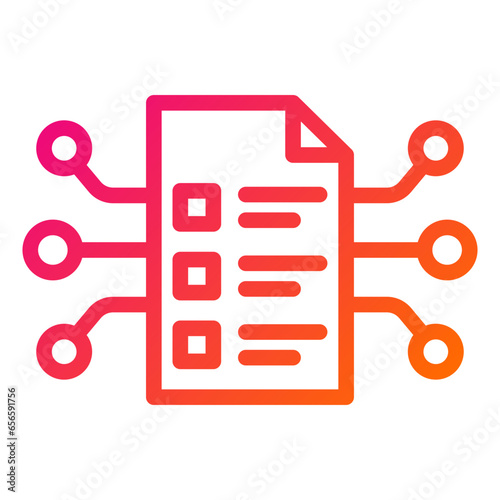 Smart Contract Vector Icon Design Illustration