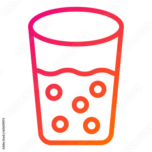 Shot Glass Vector Icon Design Illustration