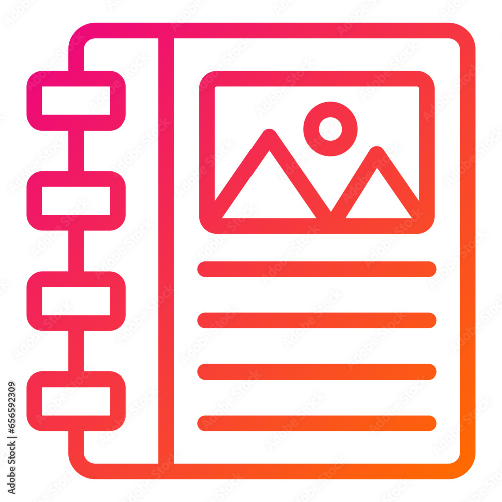 Binder Vector Icon Design Illustration Binder Vector Icon Design Illustration