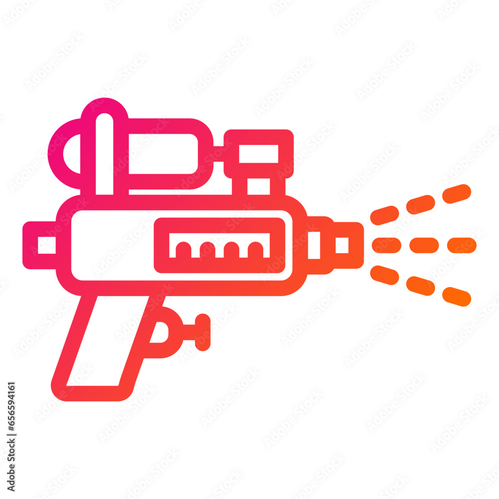 Water Gun Vector Icon Design Illustration