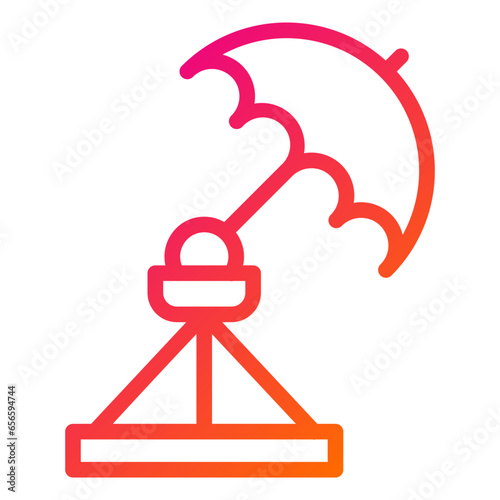 Umbrella light Vector Icon Design Illustration