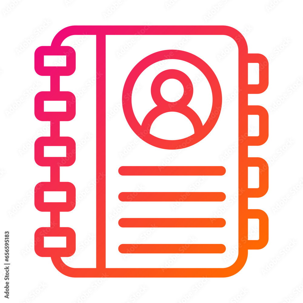 Adress Book Vector Icon Design Illustration Adress Book Vector Icon Design Illustration