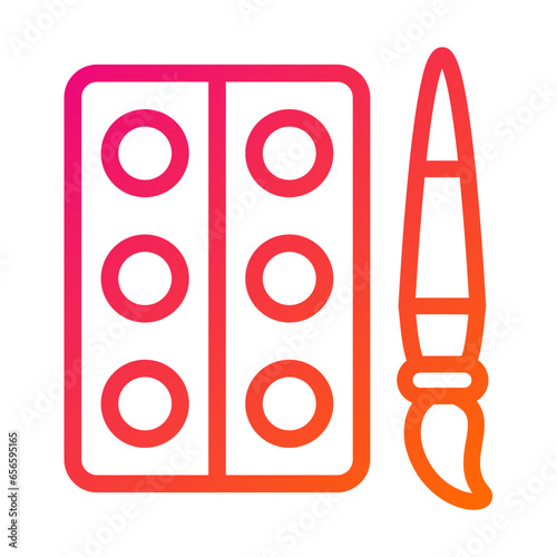 WaterColor Vector Icon Design Illustration