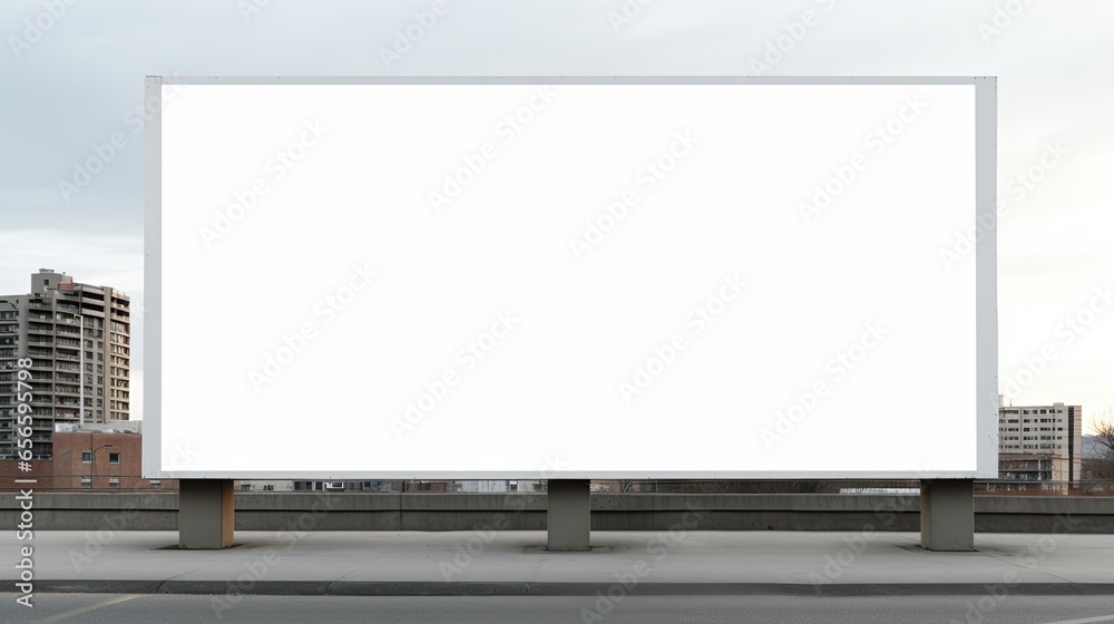 White empty blank billboard. White empty blank billboard.