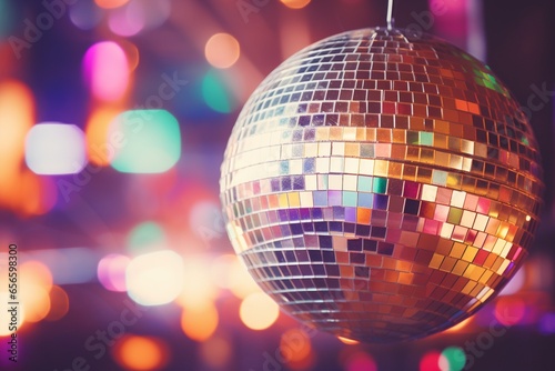 Disco Ball in a Nightclub photo