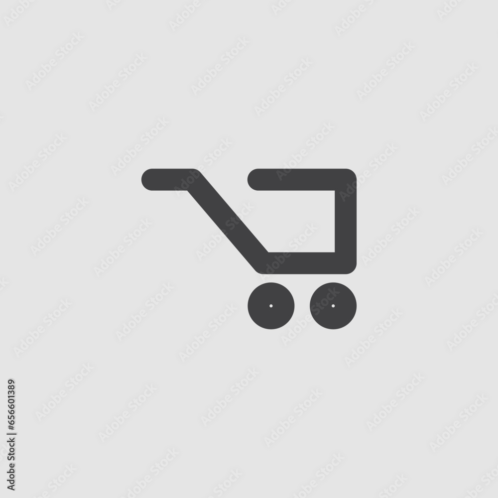 shopping icon, which looks like a basket from a side view