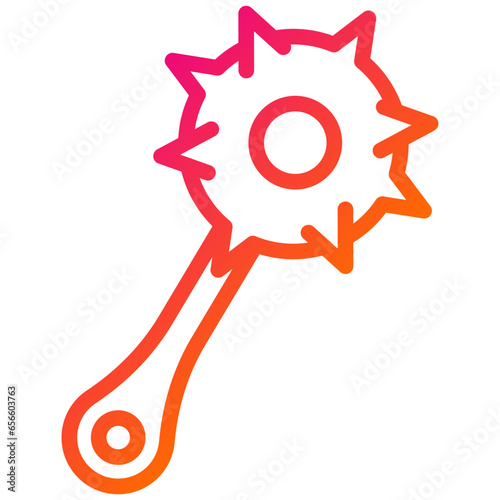 Mace Vector Icon Design Illustration