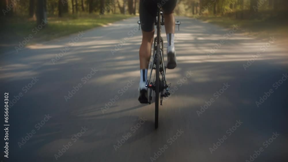 cyclist cycling on sport bike. cardio exercising on bicycle	