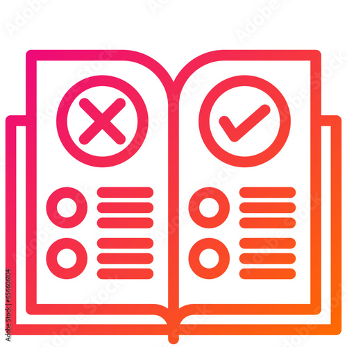 Rules Vector Icon Design Illustration