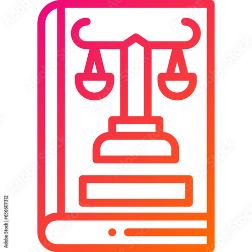Company Law Vector Icon Design Illustration