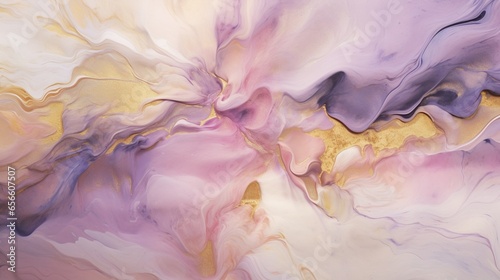 a pink purple and gold marble wall art in the style.Generative AI