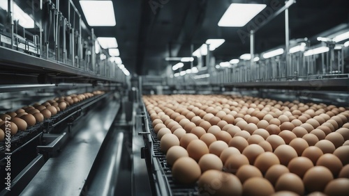 inside view of egg production factory  © abu