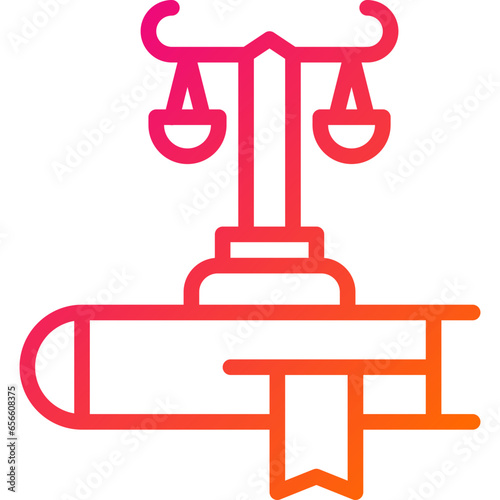 Law Vector Icon Design Illustration