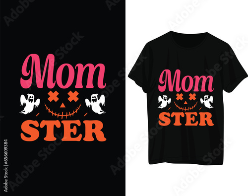 Mom ster tshirt design photo