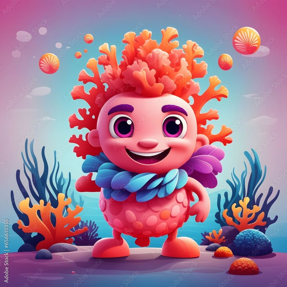 Coral illustration Ai Generative Coral illustration Ai Generative