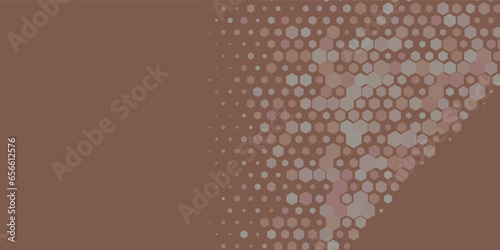 Geometric Multi size Hexagon with multi Color Background