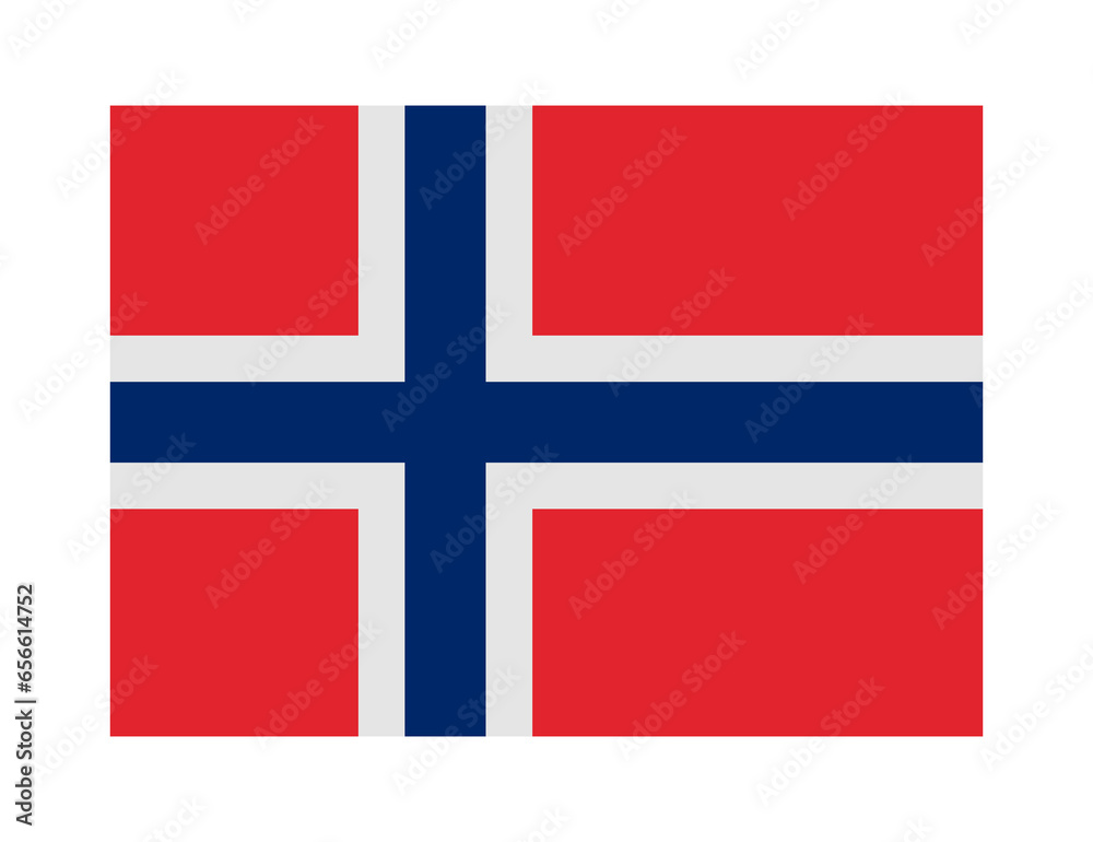 Naklejka premium flag of norway on transparent background